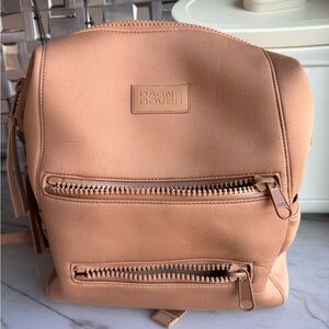 Dagne Dover Indi Diaper Backpack Medium Camel Neoprene - Excellent Condition!